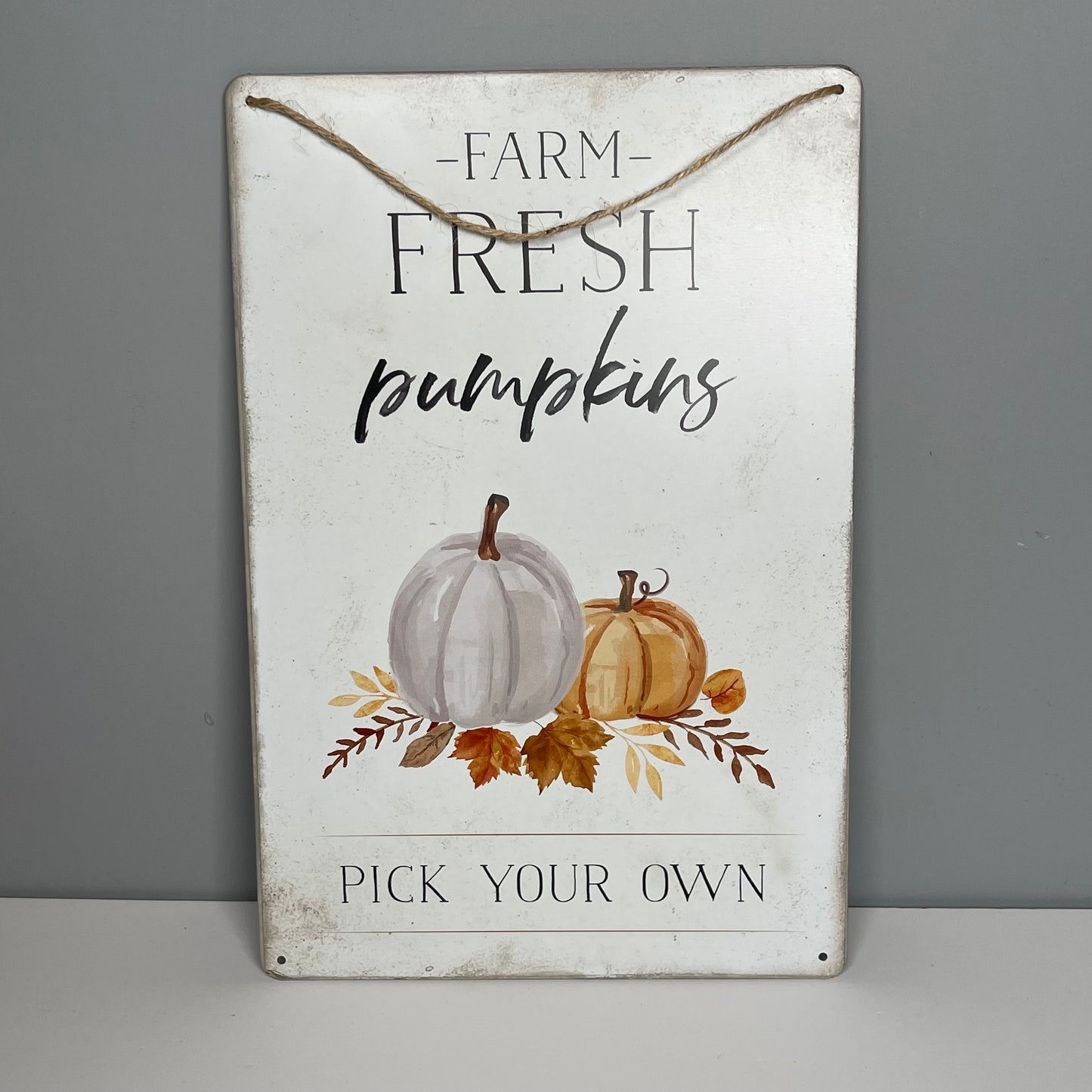 Farm Fresh Pumpkins - Metal Sign