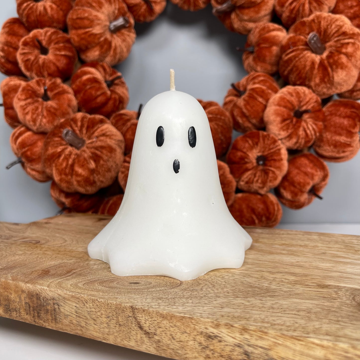 White Ghost Shaped Candle