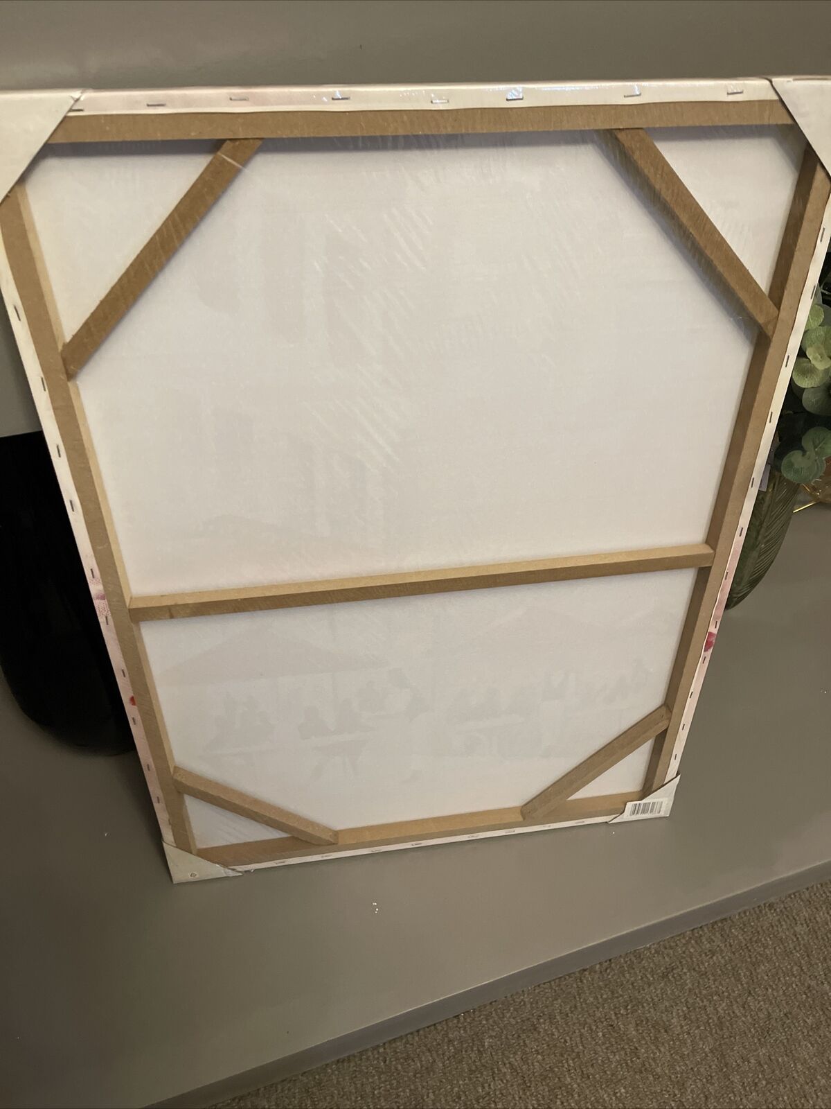 Paris Cafe Red Black White Printed Canvas Wall art Picture 60 X 80 RRP £39.99