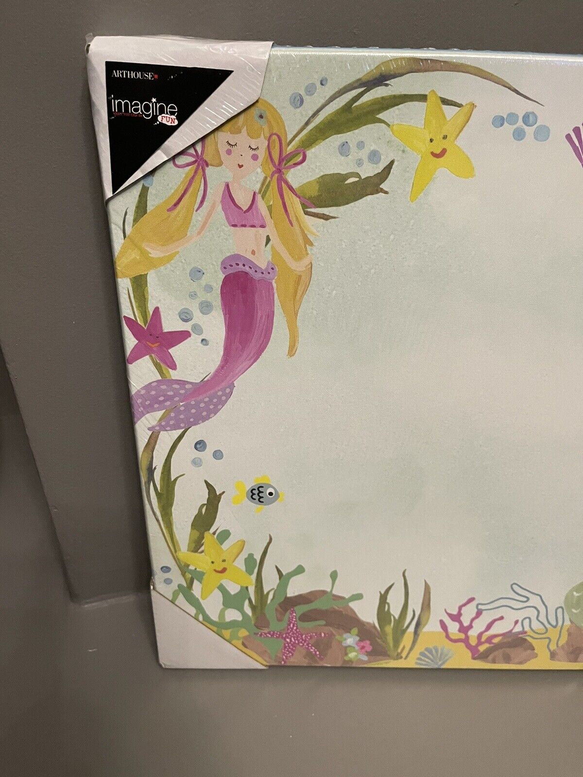 Mermaid World Memo Dry Erase Note Board Girls Bedroom Wall Art Decor