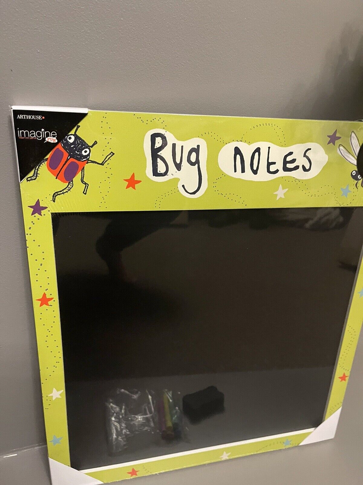 Bugs ChalkBoard Boys Girls Bedroom Playroom Nursery Wall Art Decor