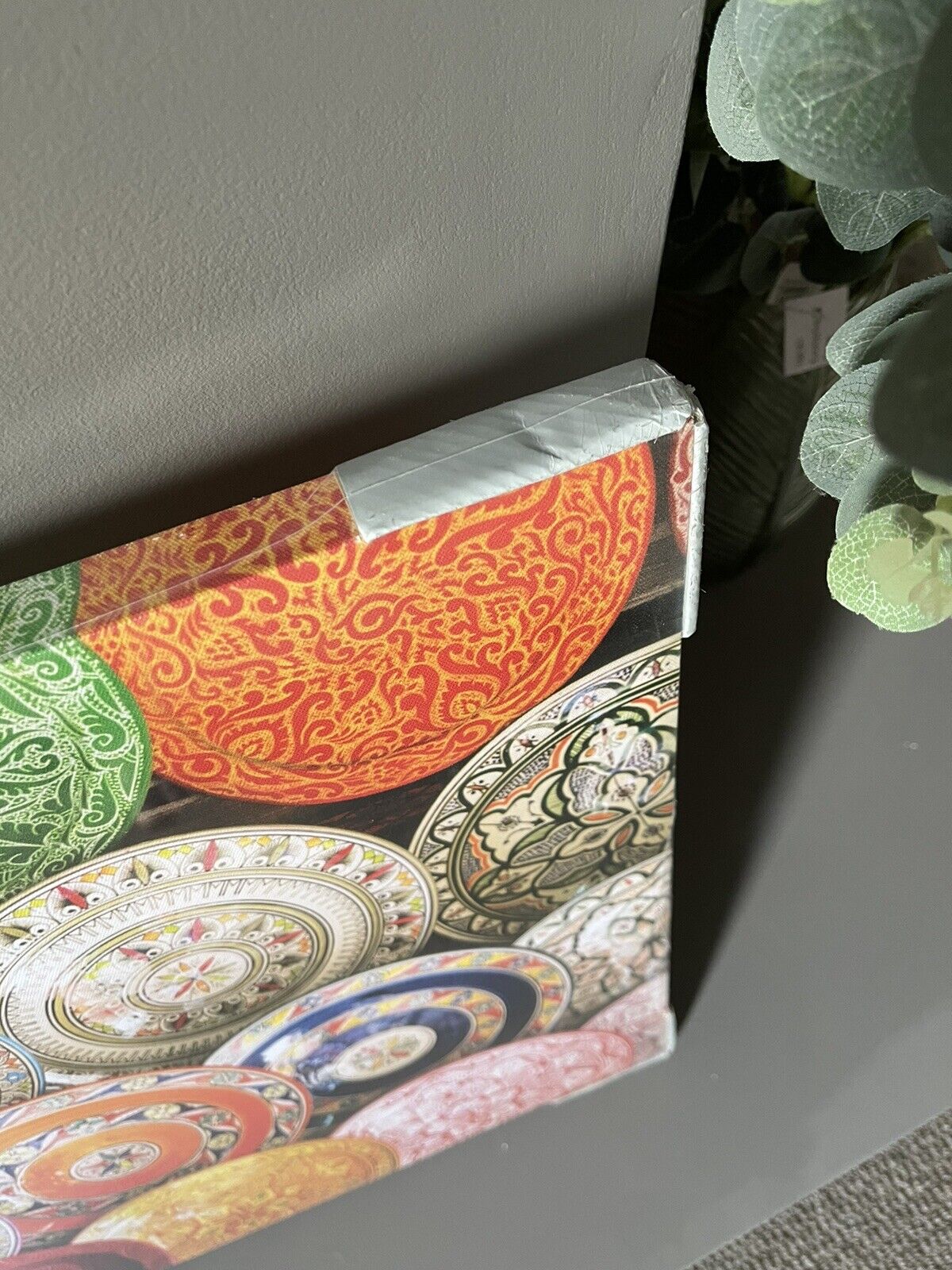 Moroccan Printed Canvas Wall Art Picture Bright Kitchen Wall Art 50 X 70