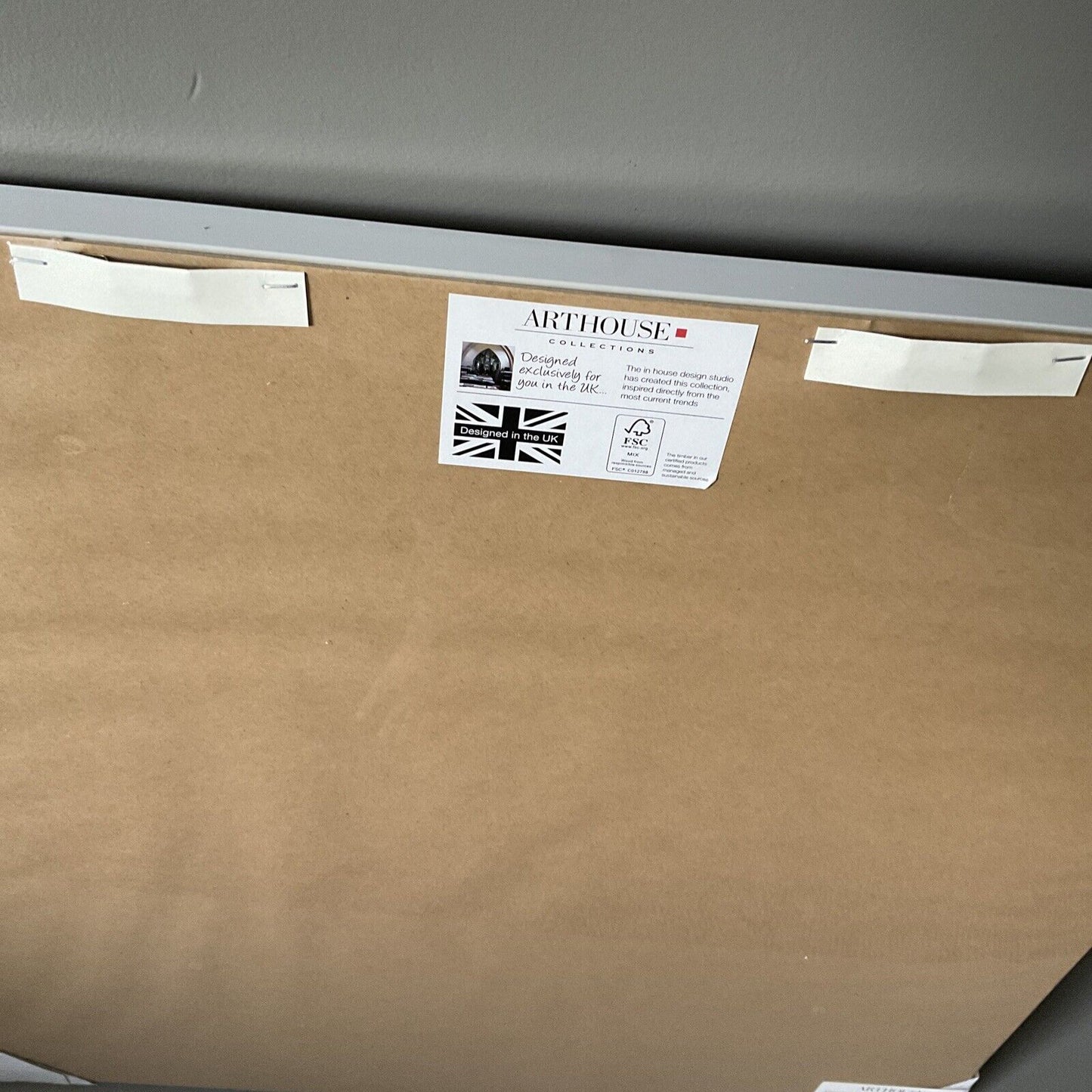 Pretty Floral Multi Canvas White Framed Large Size 90 X 90 Wall Art RRP£60