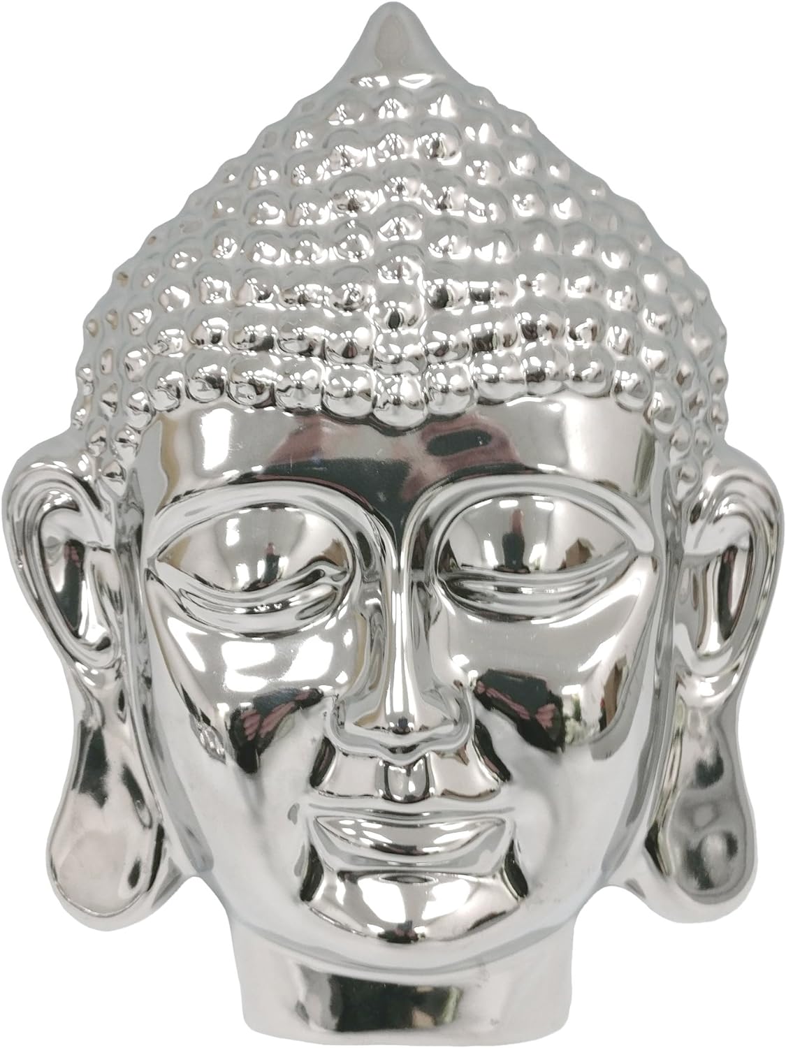 Silver Buddha Plaque