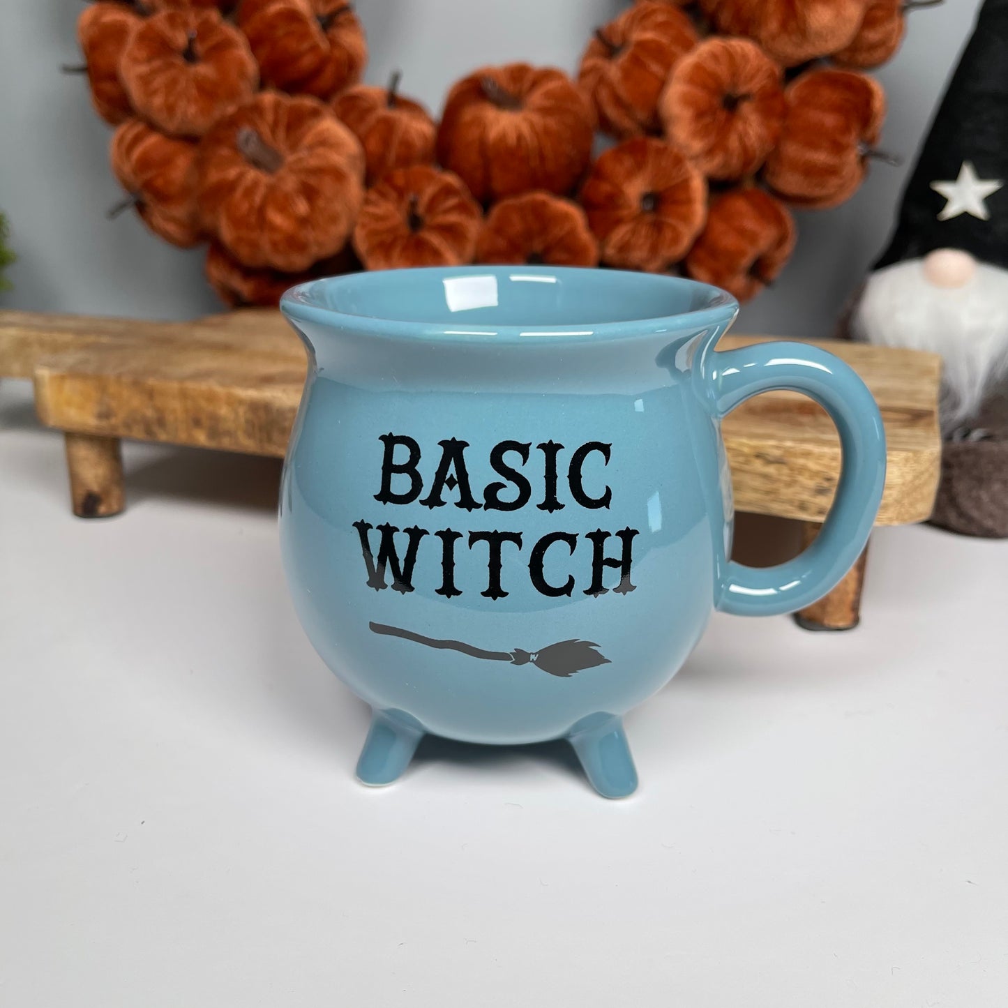 Basic Witch Blue Cauldron Shaped Mug
