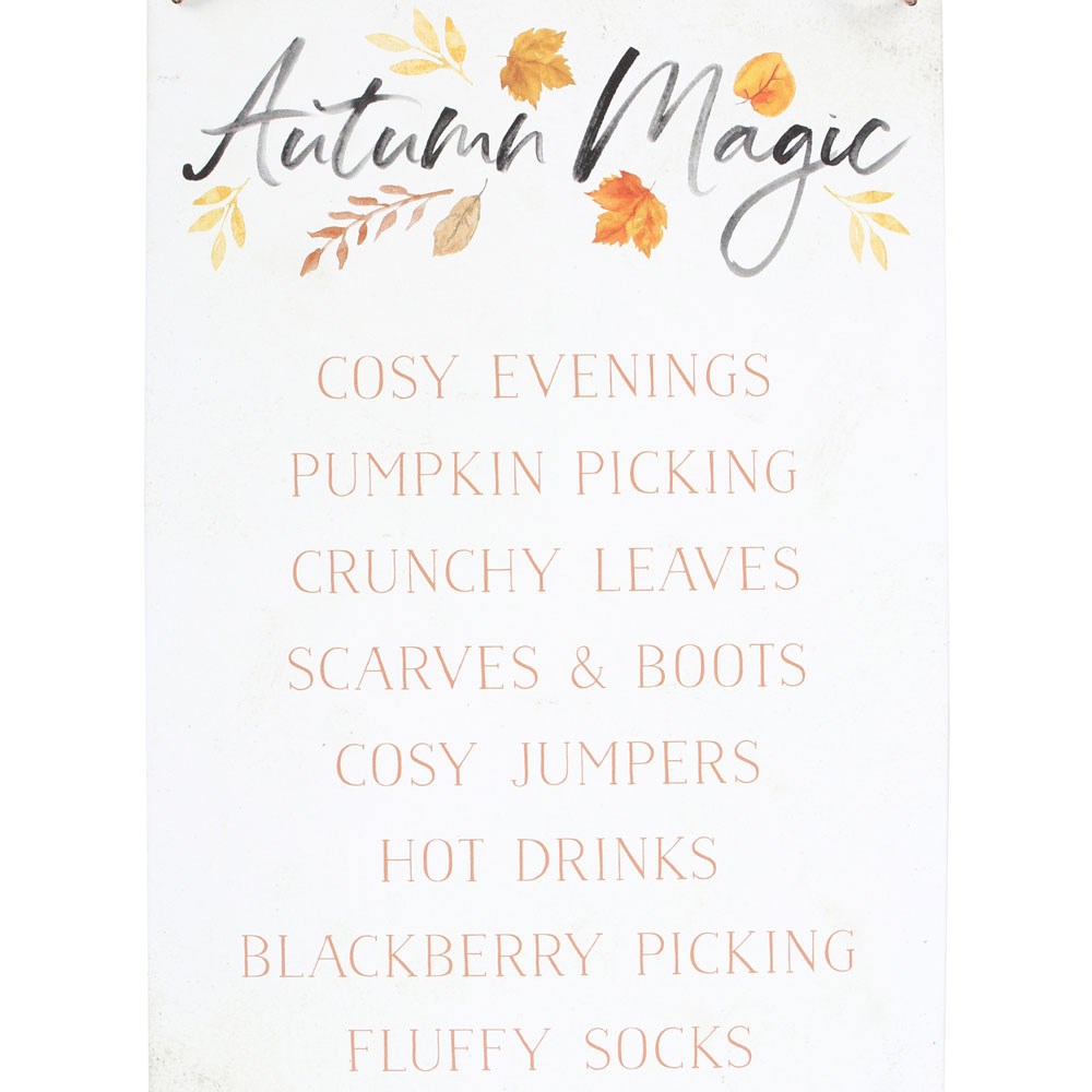 Autumn Magic - Metal Sign