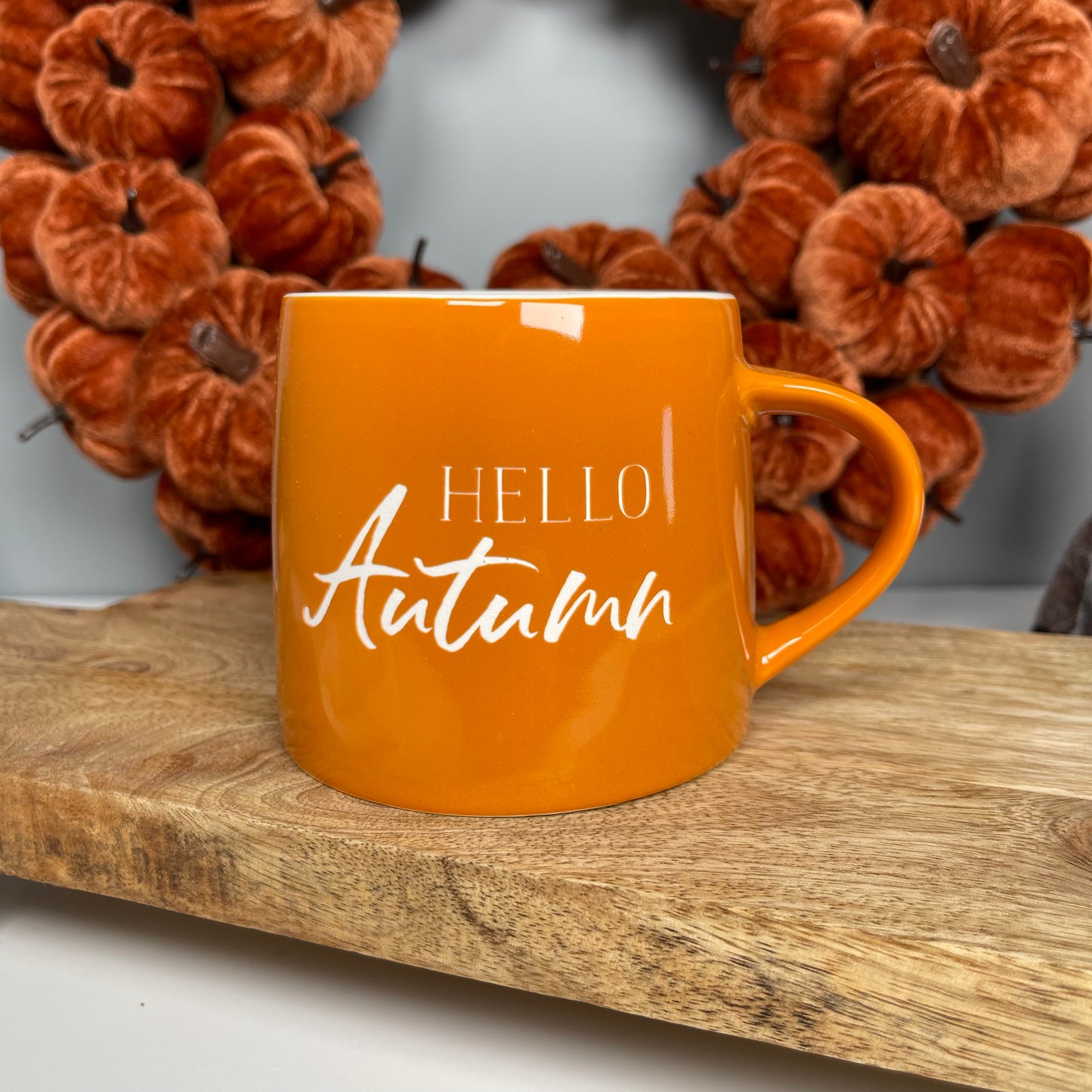 Hello Autumn Orange Mug & Socks