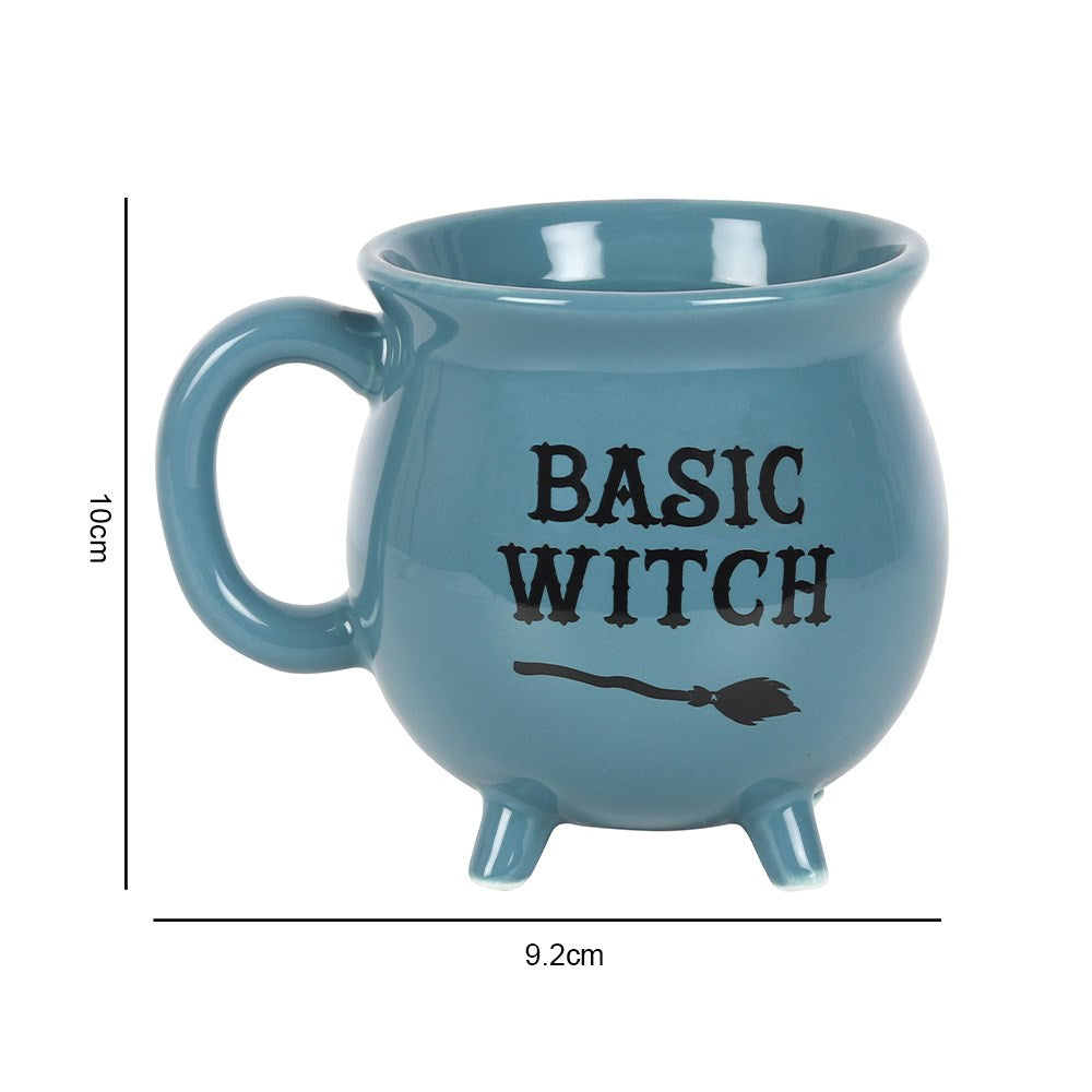 Basic Witch Blue Cauldron Shaped Mug