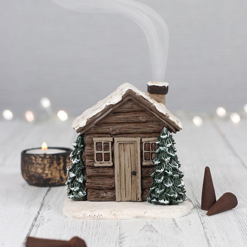Log Cabin Cone Incense Burner
