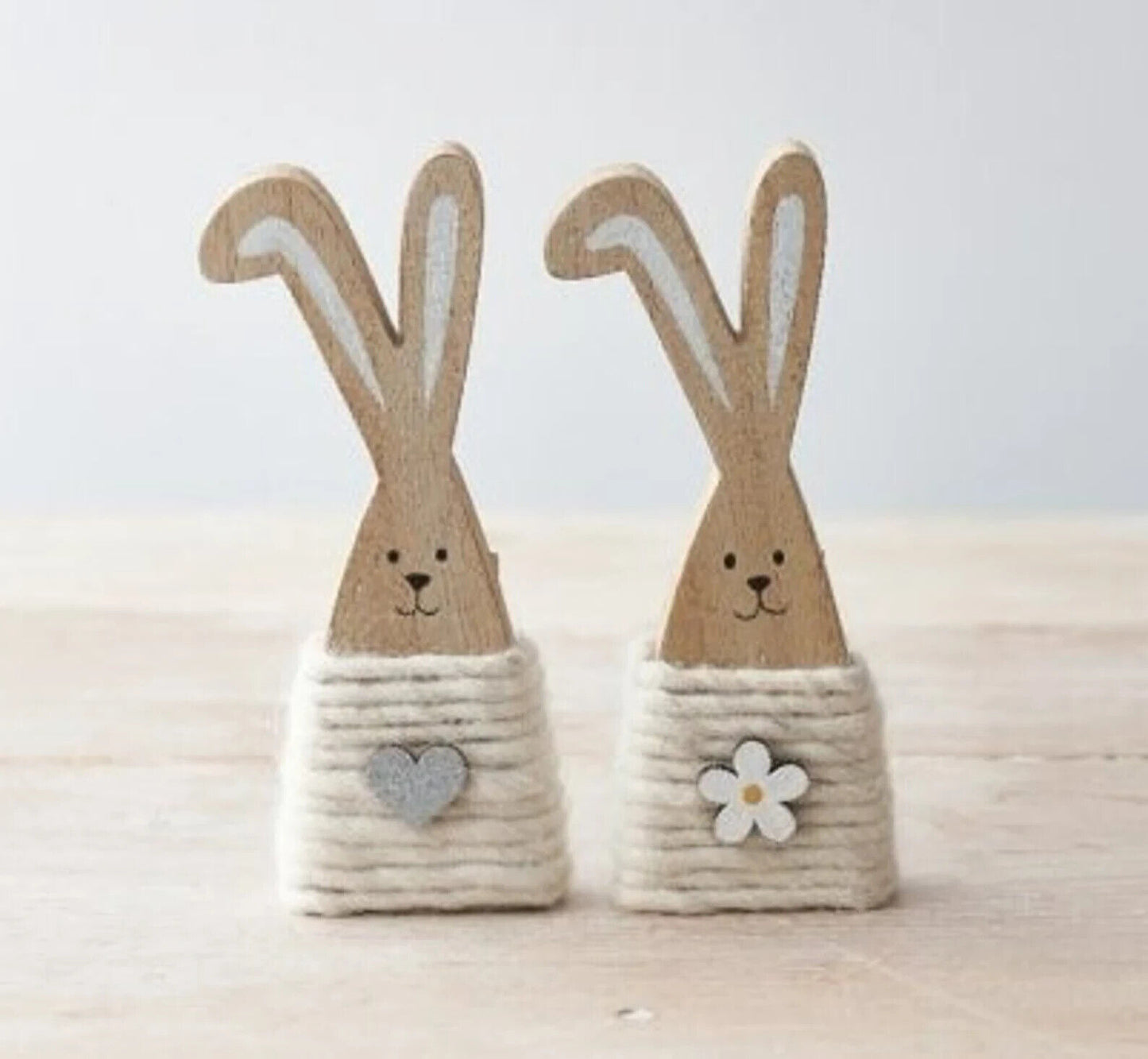 Wooden Bunnies - Set of 2