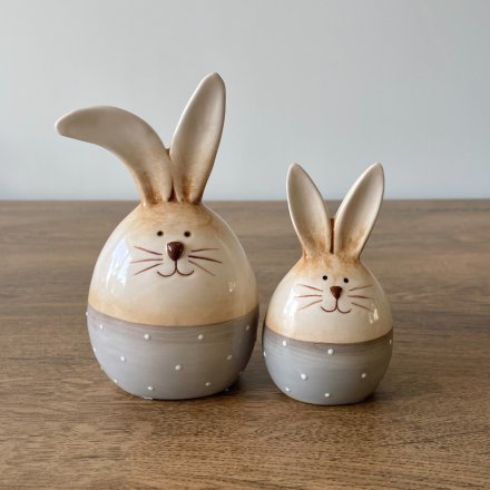 Egg Bunny Ornament - in 2 Sizes