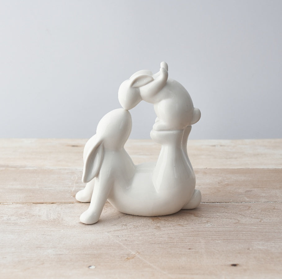 Sitting Kissing Bunny