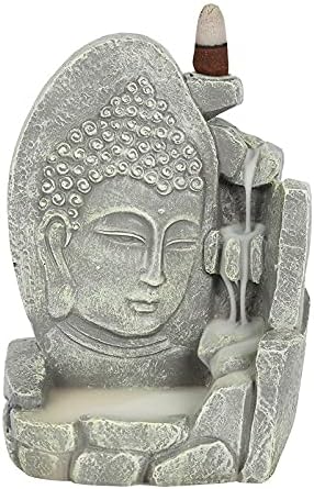 Grey Buddha Incense Backflow Burner