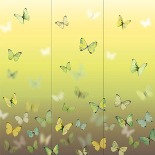 Butterflies Triptych Wall Art Print