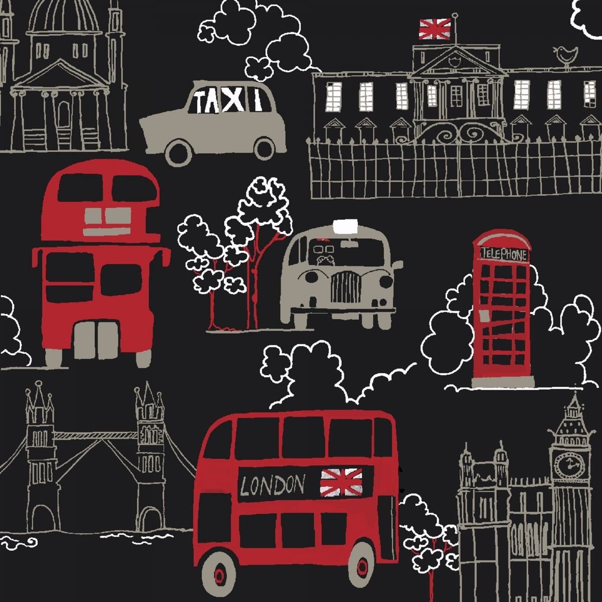 Buses Metalic Wall Art