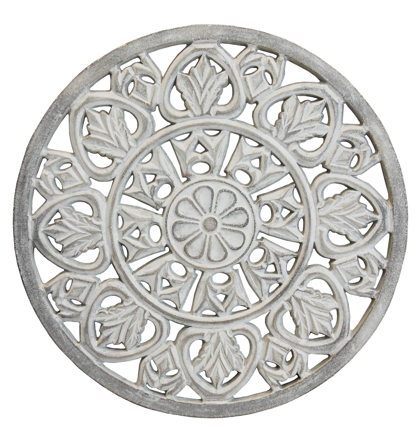 Arthouse White Washed Wooden Medallion 6