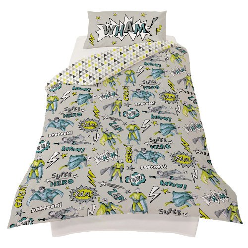 Arthouse Superhero Single Duvet Set Boys Bedroom Decor