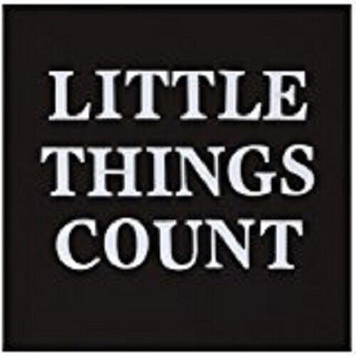 Black "Little things Count" Quote Wall Hanging Picture 48 cm x 48 cm RRP £20.00
