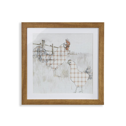 Chuck & Roy Framed Wall Art Print Country Farmhouse Home Decor