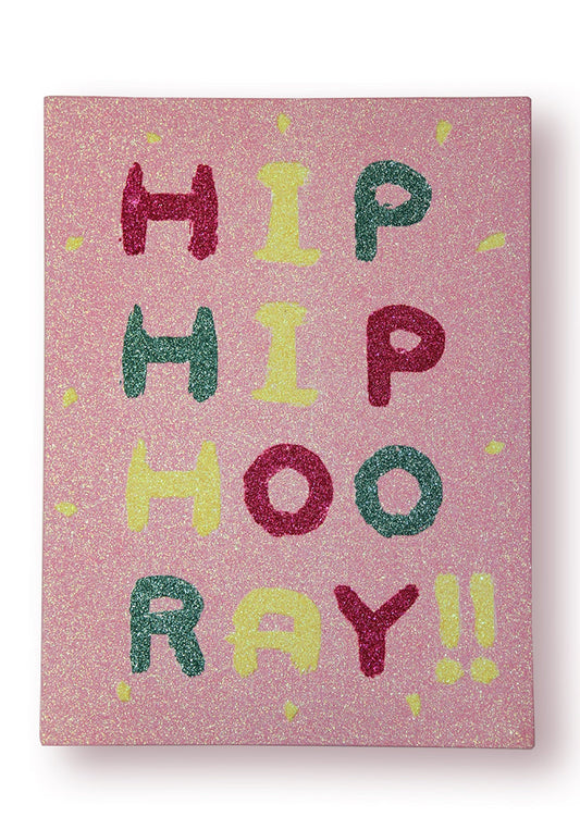 Hip Hooray Wall Art Canvas Pink Printed Girls Bedroom Wall Decor