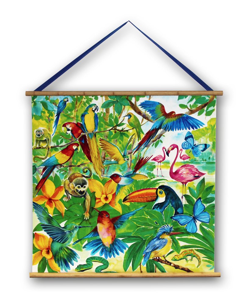 Jungle Mania Fabric Wall Hanging Kids Bedroom Decoration