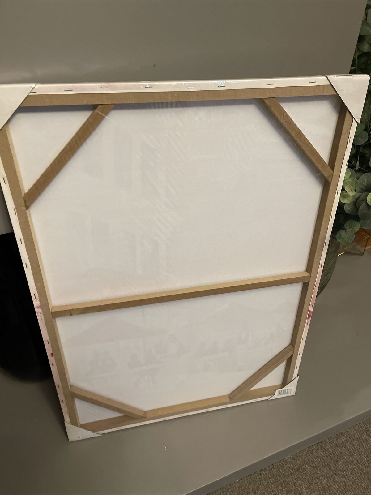 Paris Cafe  Red Black White Printed Canvas Wall art Picture 60 X 80 RRP £39.99