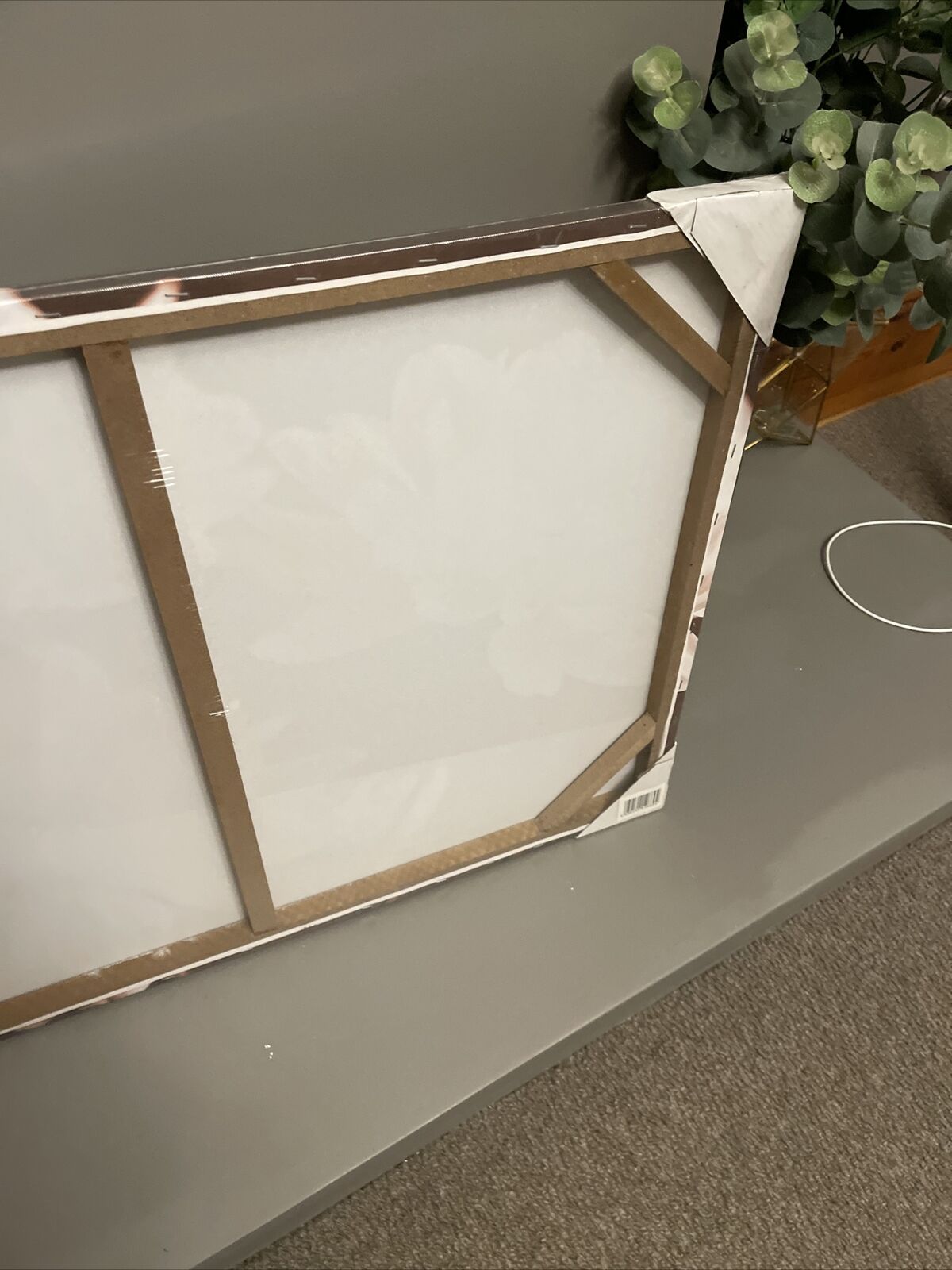 Large  Sepia Flower Floral Canvas Wall Art Hanging Picture 60 X 80 cm RRP £40