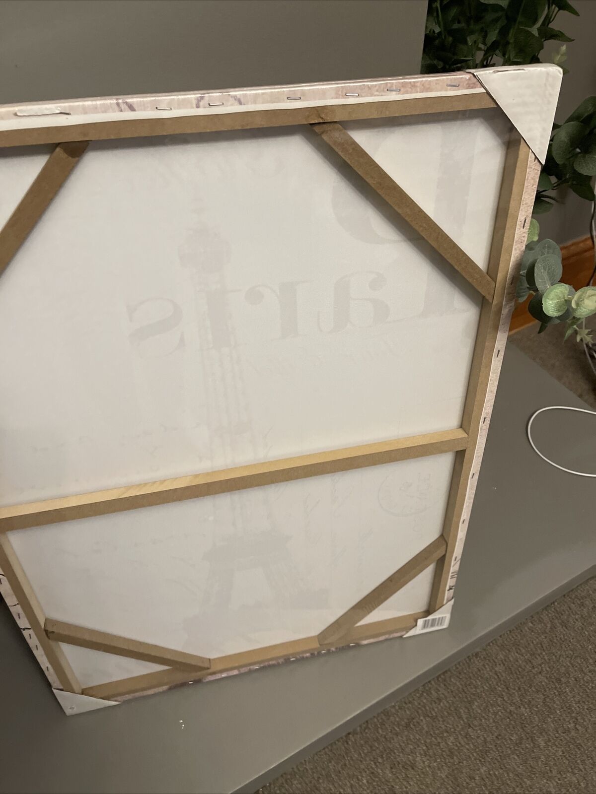 Paris Eiffel Tower Postcard Printed Canvas Wall art Picture 60 X 80 RRP £39.99