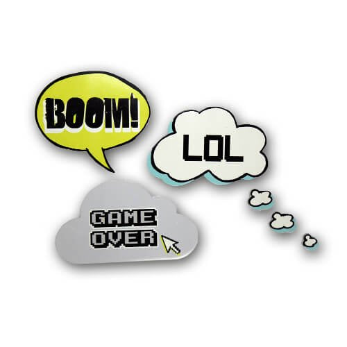 Gamer Game Over Wooden Wall Plaques Set of 3 Boys Bedroom Decor