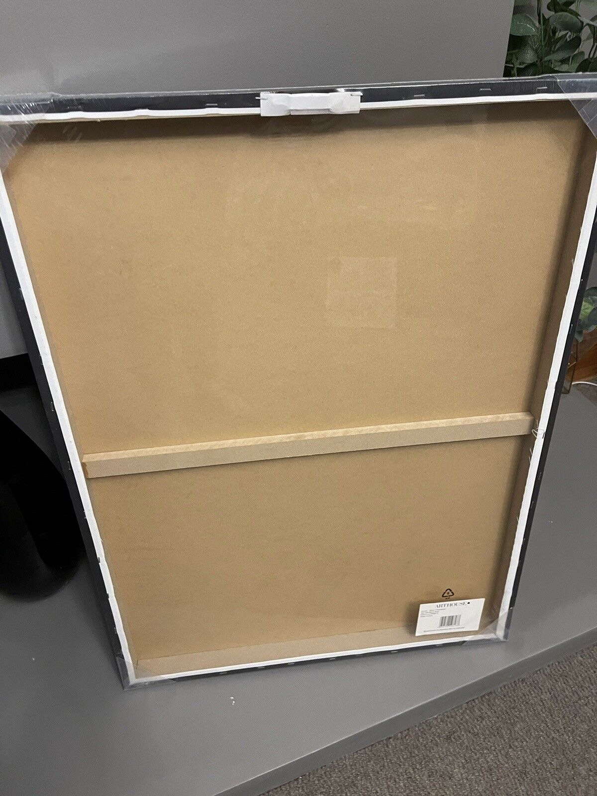 Silver Chandelier Foil Printed Canvas Wall Art Hanging Picture 80x 60cm RRP £49