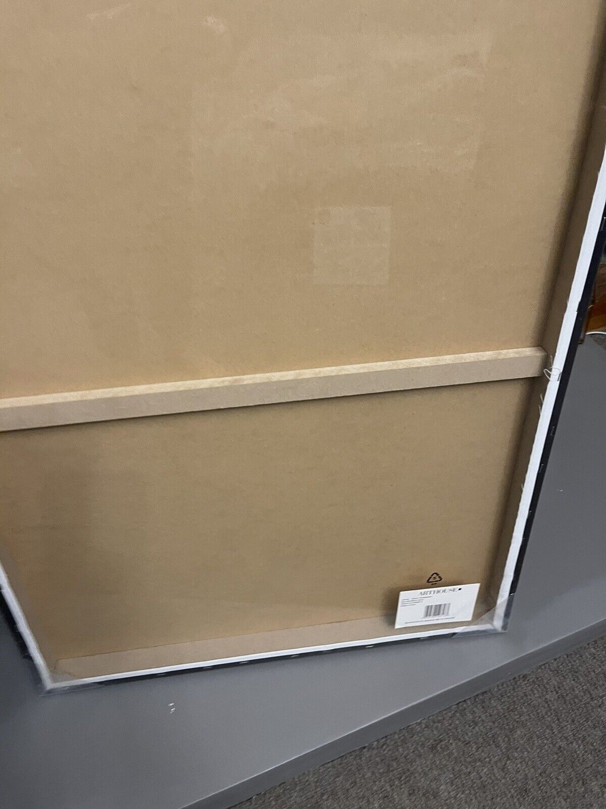 Silver Chandelier Foil Printed Canvas Wall Art Hanging Picture 80x 60cm RRP £49