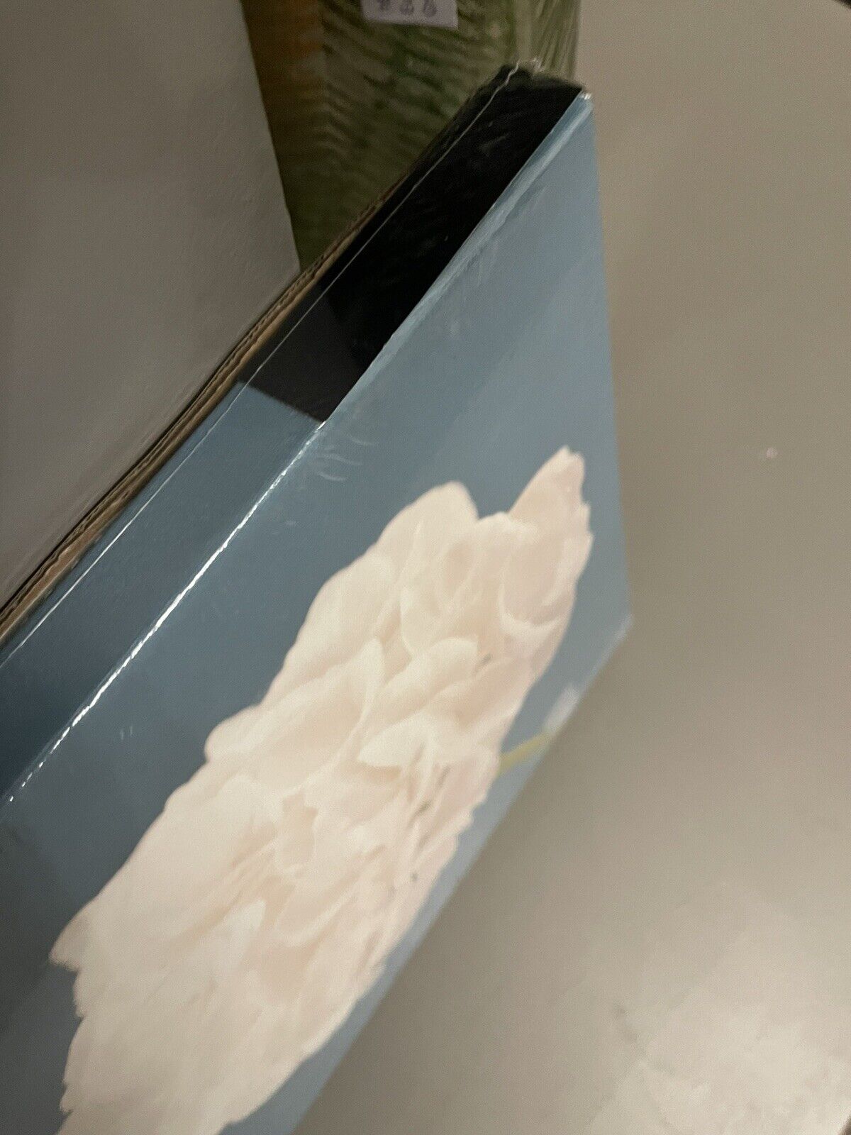 Set of 3 Teal & Cream Flower Printed Wall Art Canvas Pictures RRP £45