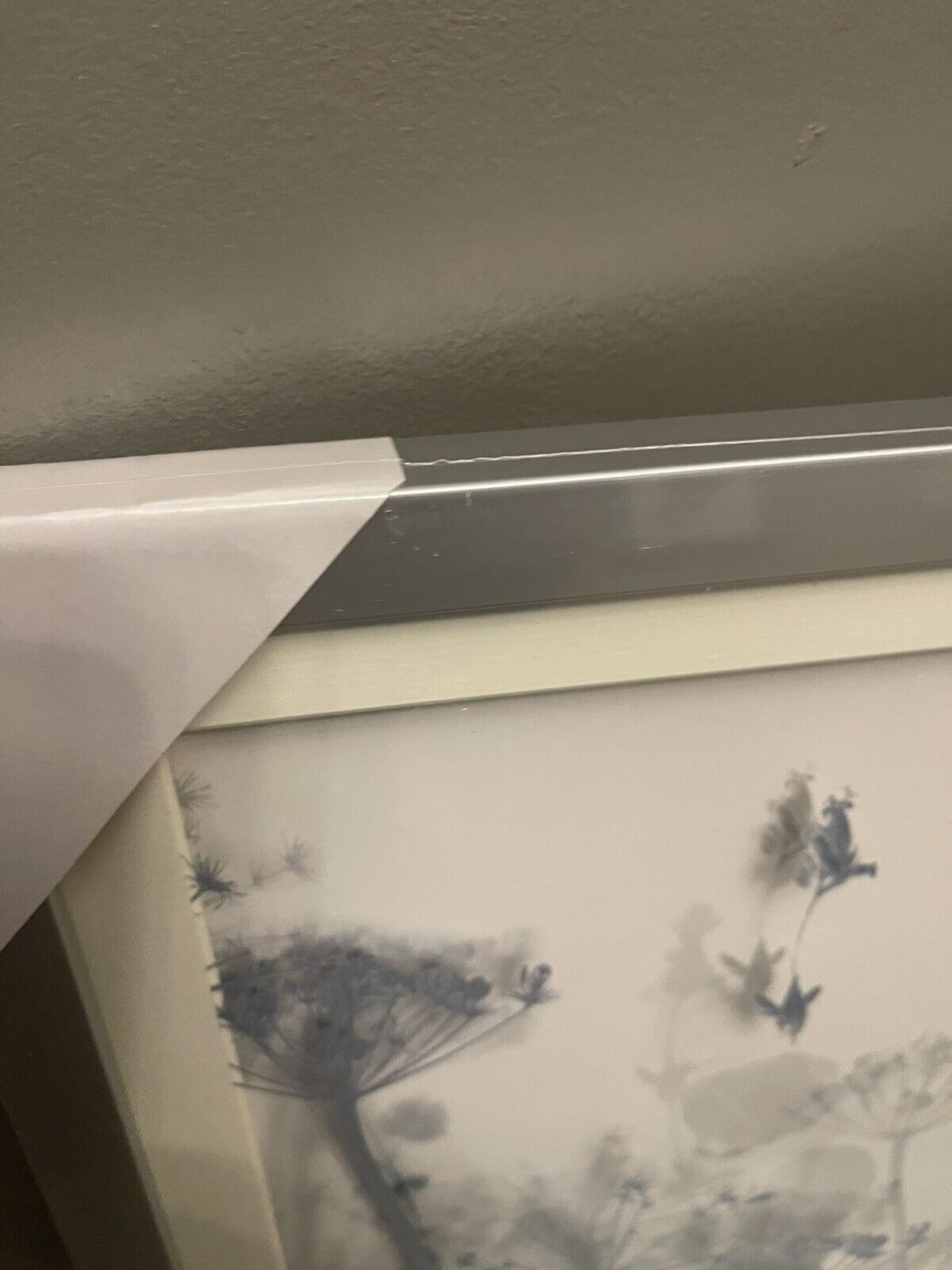 Botanical Layered Floral Glass Framed Hanging Wall Art Print Home Decor  RRP £40