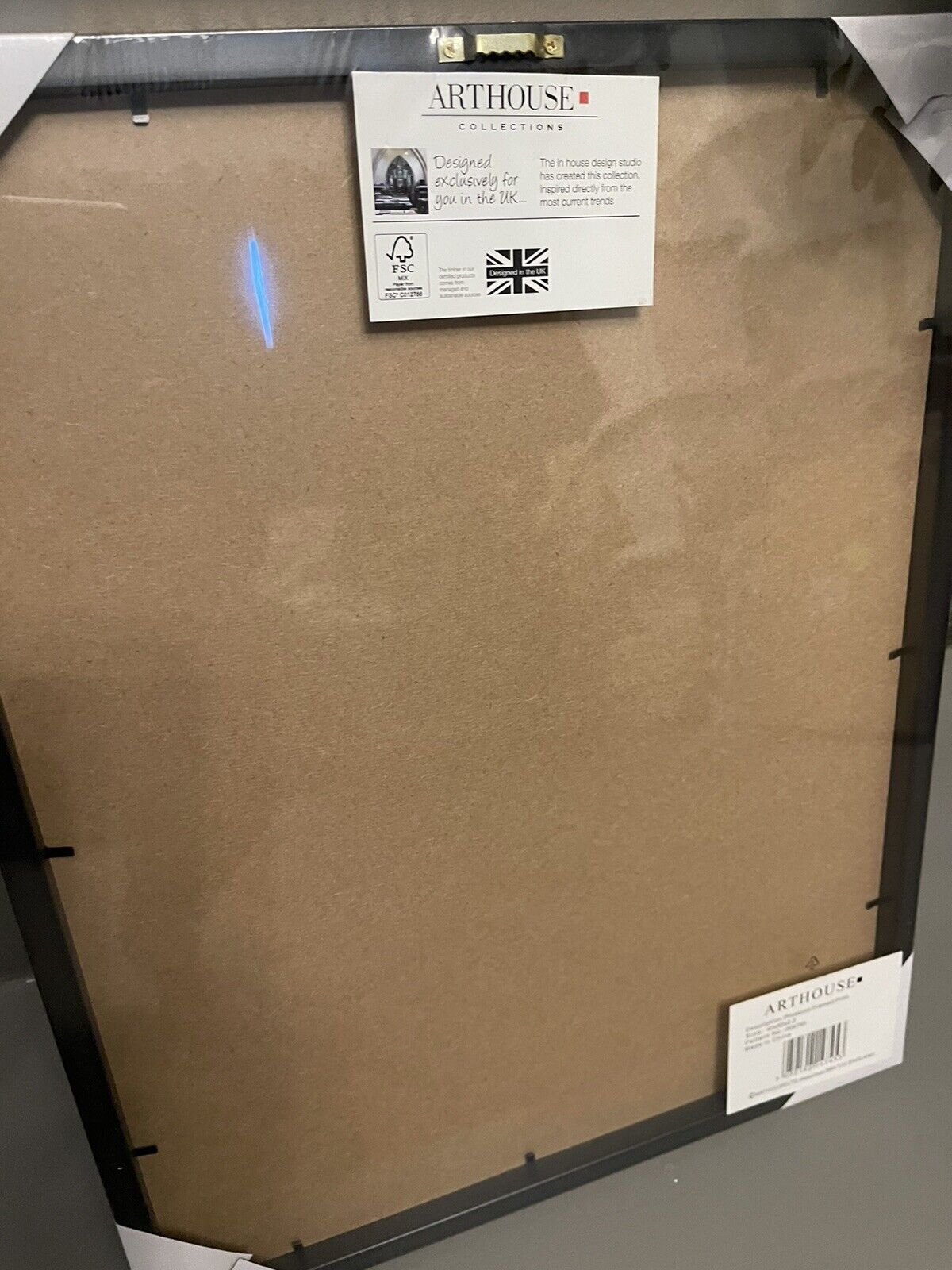 Prosecco Gold Glass Framed Hanging Wall Art Print Home Decor  Size 40 x 5RRP £35