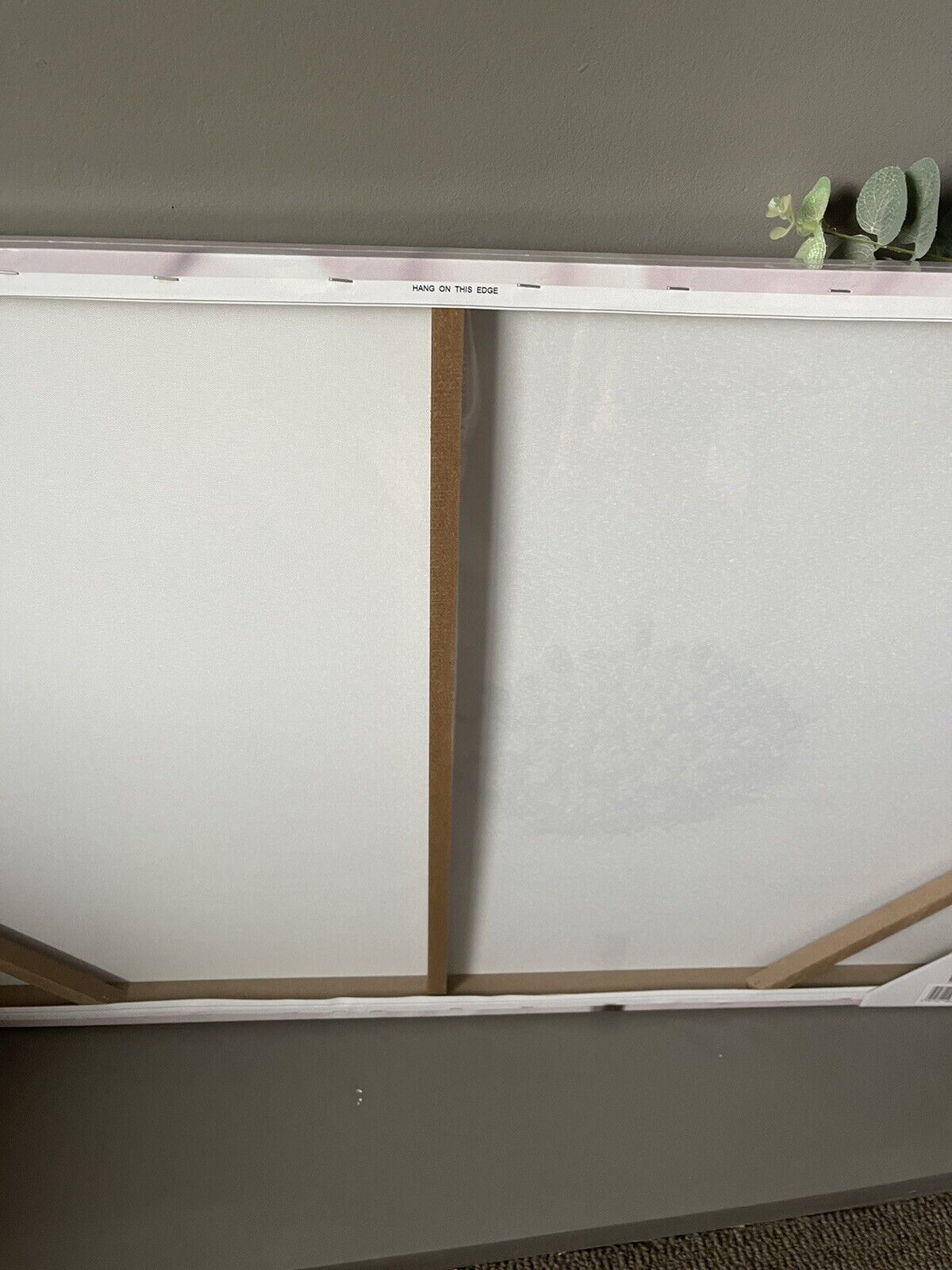 Dusky Pink Large Flower Canvas Wall Art Hanging Picture 60 X 90 RRP £49