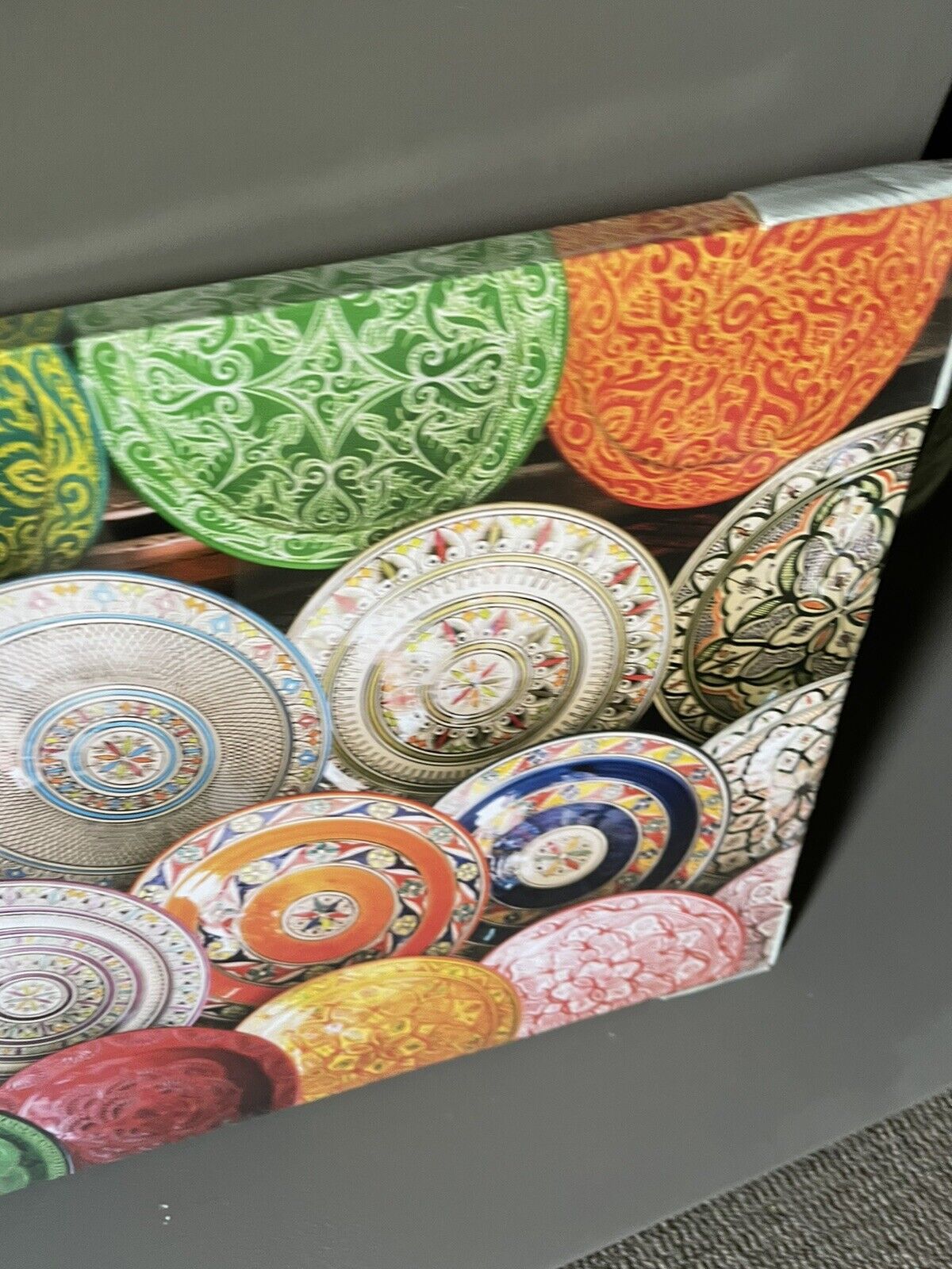 Moroccan Printed Canvas Wall Art Picture Bright Kitchen Wall Art 50 X 70