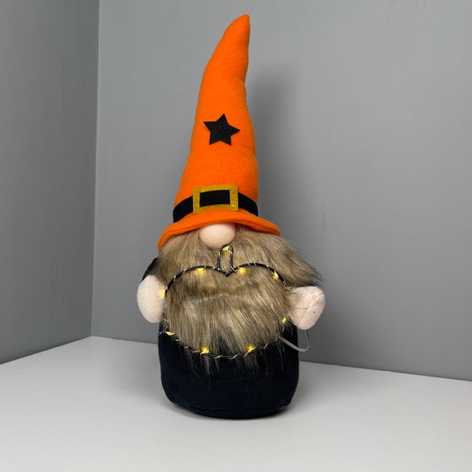 Large Hallloween Gonk with LED Pumpkin