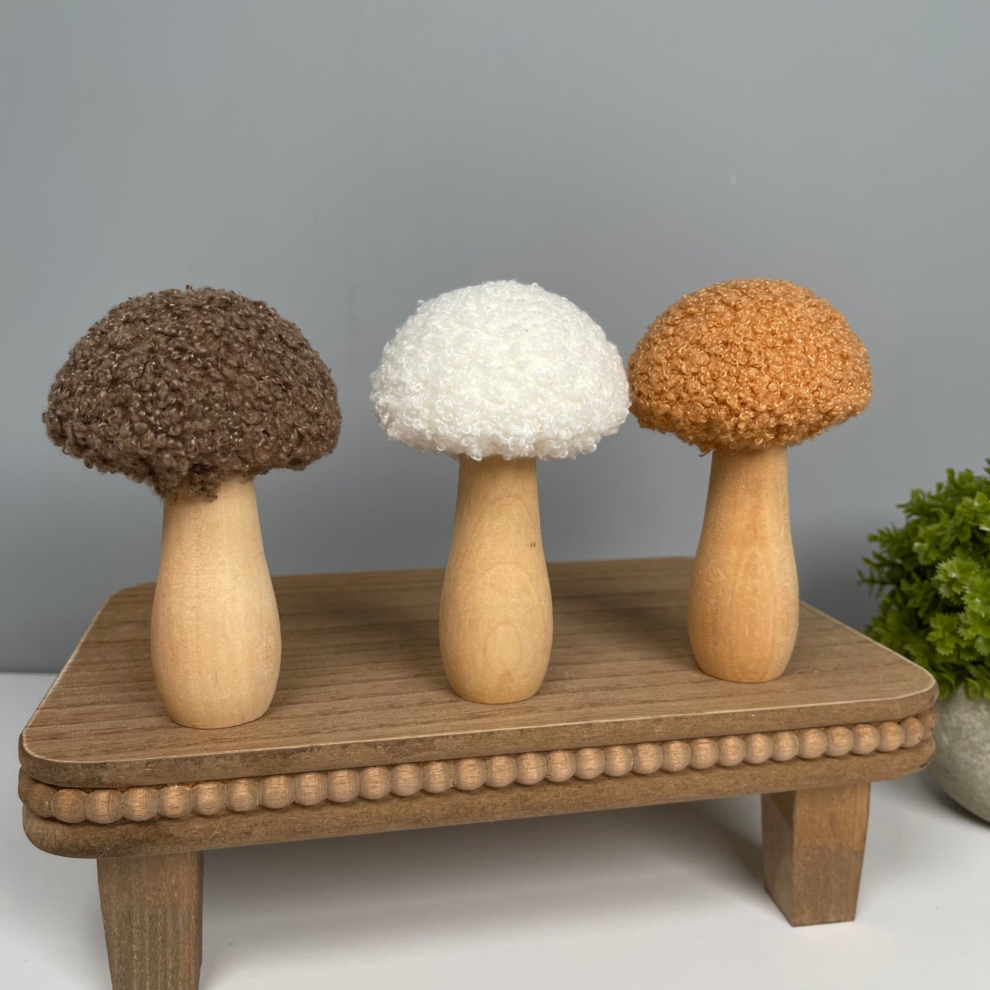 Sherpa Toadstool - Set of 3