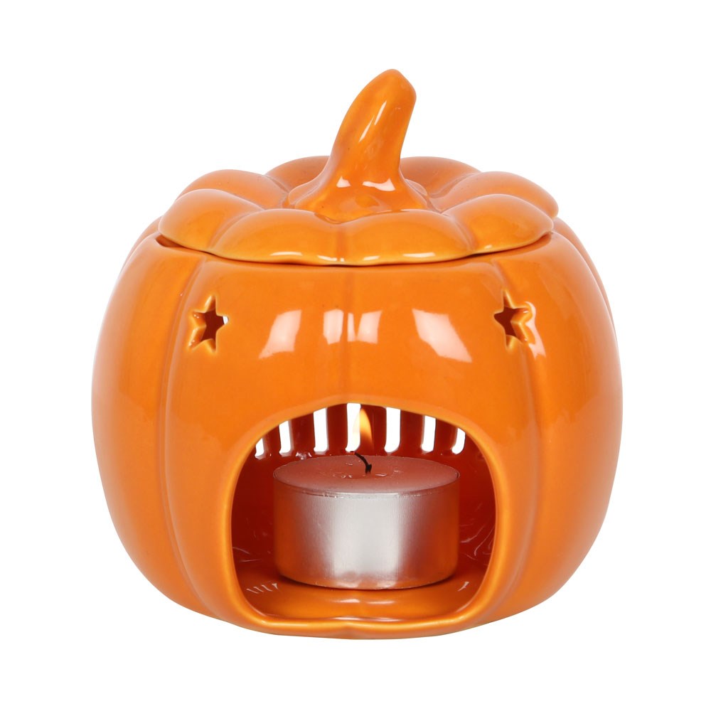 Hello Autumn Orange Pumpkin  Oil Burner Wax Melter