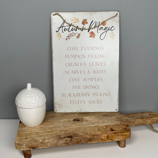 Autumn Magic - Metal Sign