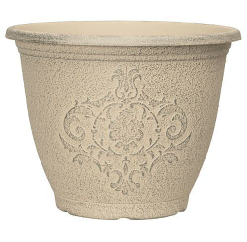 Smokey Pewter Stone Effect Planter 32 cm - Set of 2