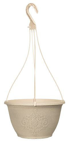 Smokey Pewter Stone Effect Hanging Basket 32 cm - Set of 2