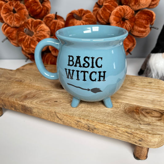 Basic Witch Blue Cauldron Shaped Mug