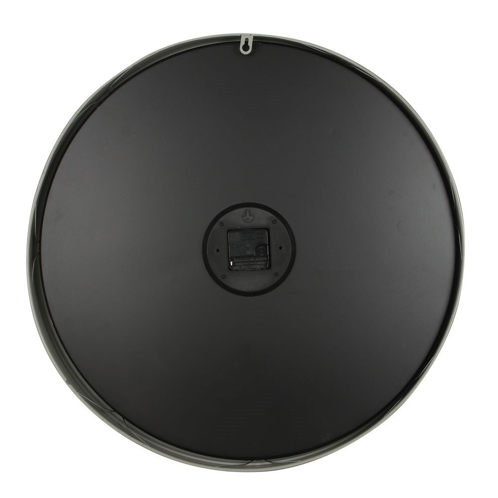 Large Grey Garden Wall Clock - 60cm