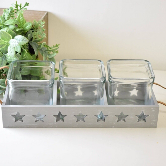 Treat Tray with Glass Bowls