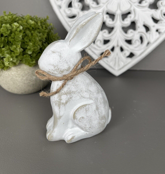 White Rustic Bunny