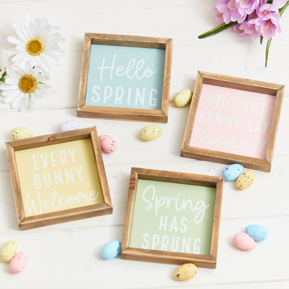 Spring Pastel Framed Mini Plaque